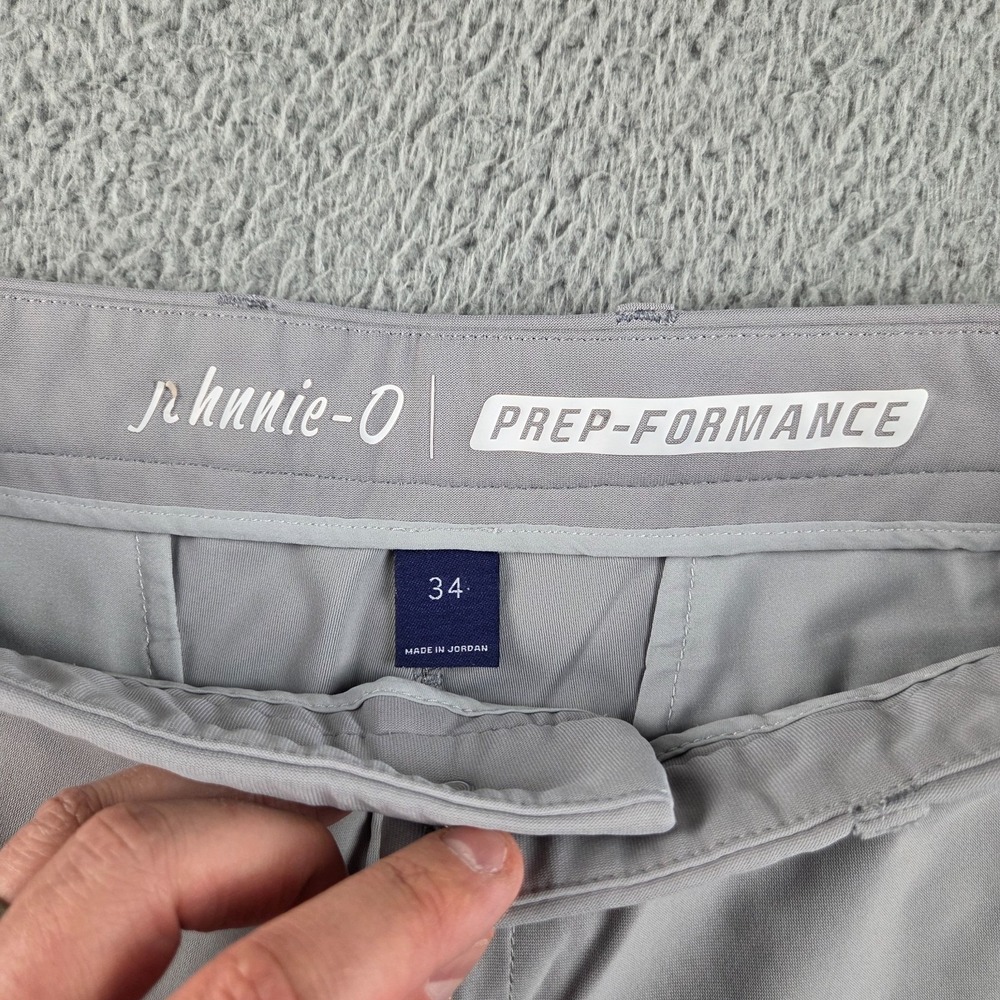 Johnnie O Cross Country Shorts Mens 34 Gray Athletic Golf Prep-Formance Stretch - Picture 6 of 11